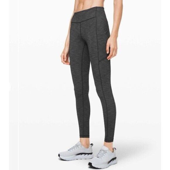 Lululemon Speed Up Tight 28" *Brushed Full-On Luxtreme | Heather Black Size 4 - Picture 1 of 11